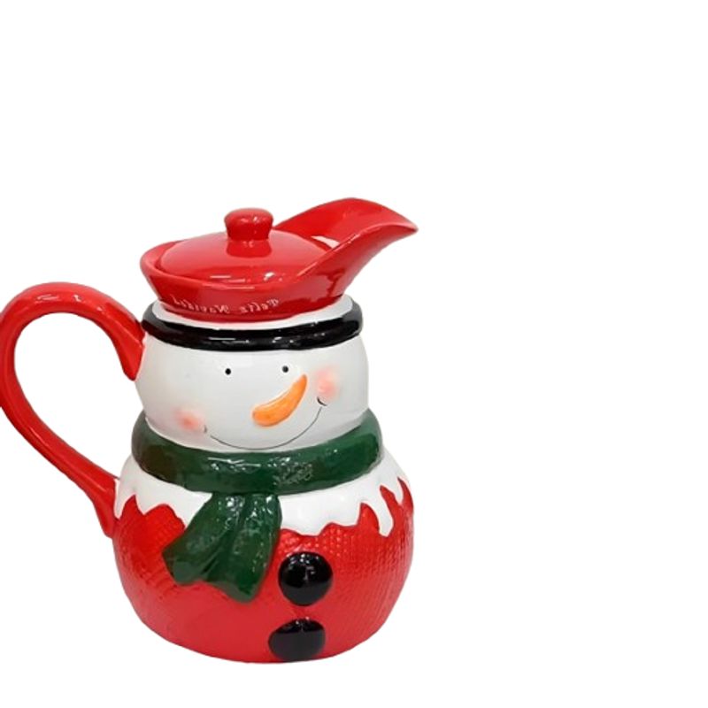 GENERICO - Jarra Navideña con diseño Muñeco de Nieve