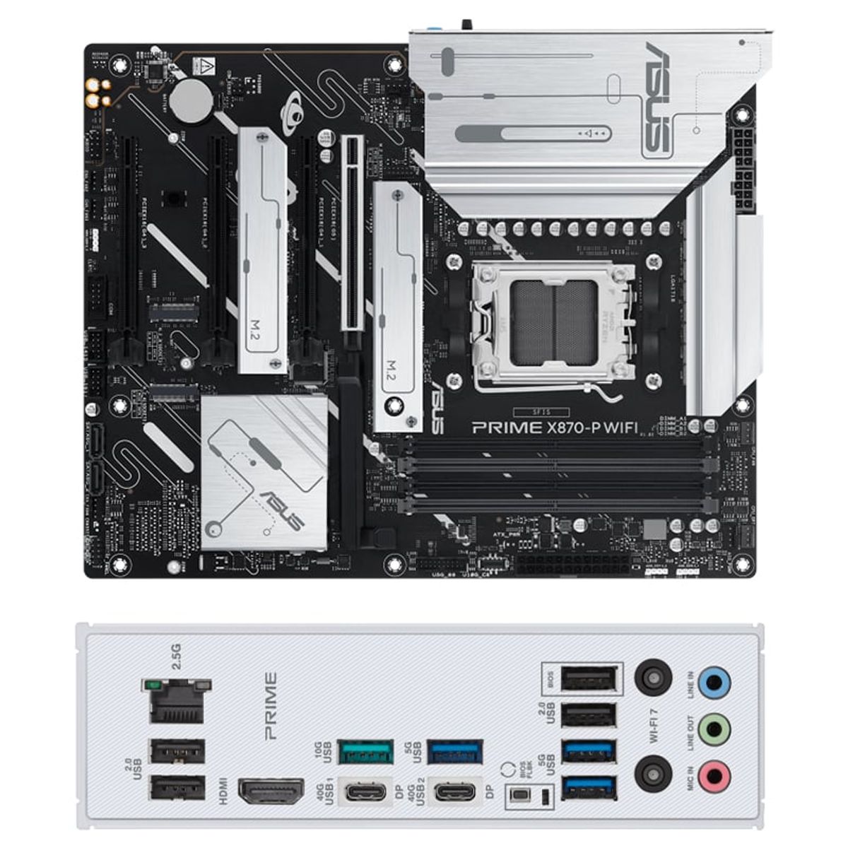 ASUS - Motherboard ASUS PRIME X870-P WIFI,  X870, Socket AMD AM5, ATX