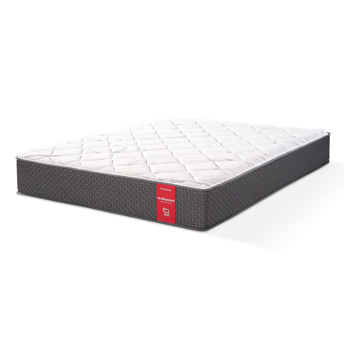 PARAISO - Colchón Su Majestad De Lujo Queen + 2 Almohadas + Protector