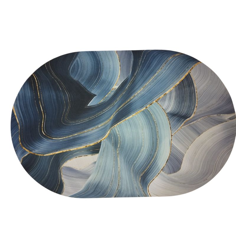 GENERICO - Alfombra de Baño Antideslizante para Piso Azul