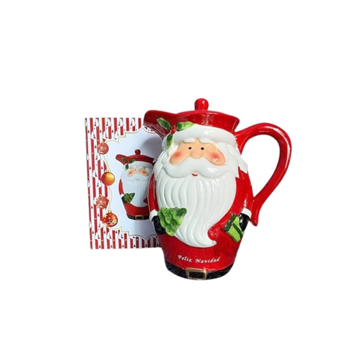 GENERICO - Jarra Navideña con diseño Papa Noel