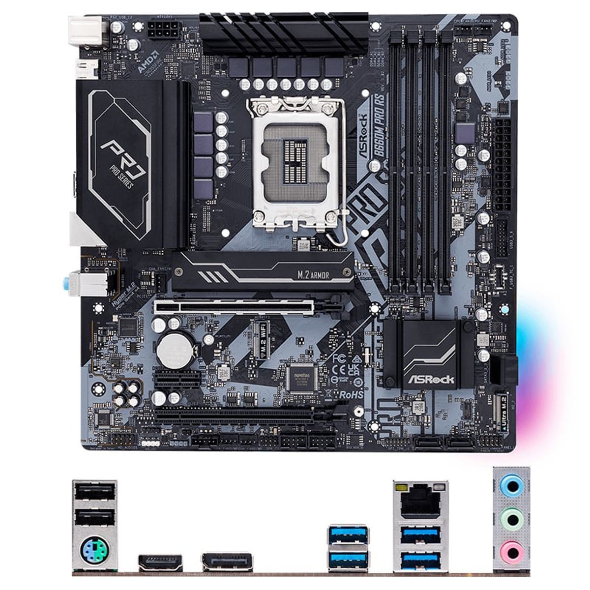 ASROCK - Motherboard ASROCK B660M Pro RS Chipset Intel B660 LGA1700 mATX