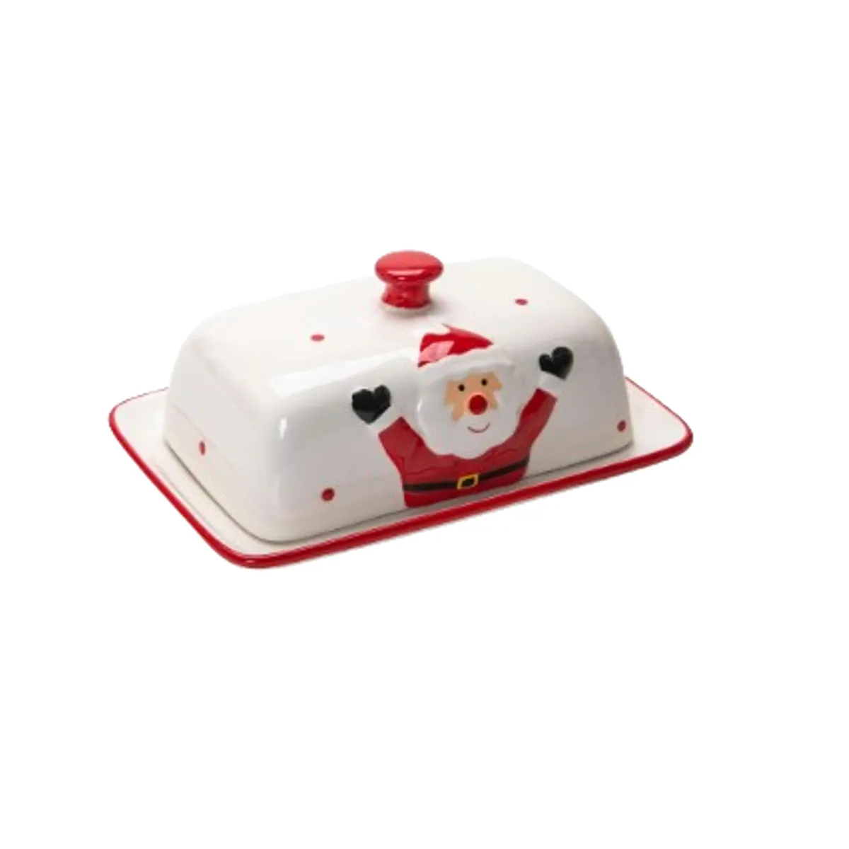 GENERICO - Mantequillera Navideña de Papa Noel