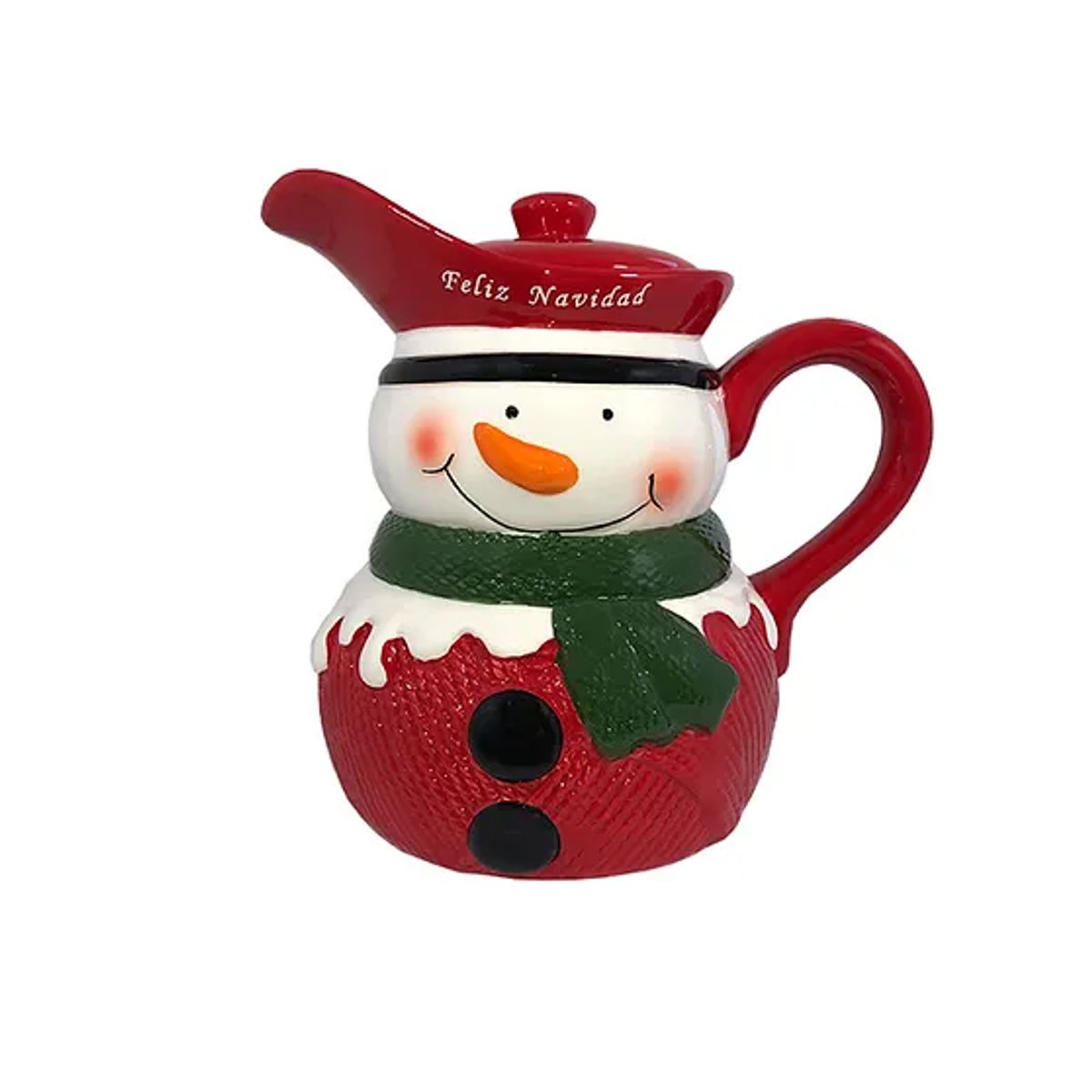 GENERICO - Jarra Navideña con diseño Muñeco de Nieve