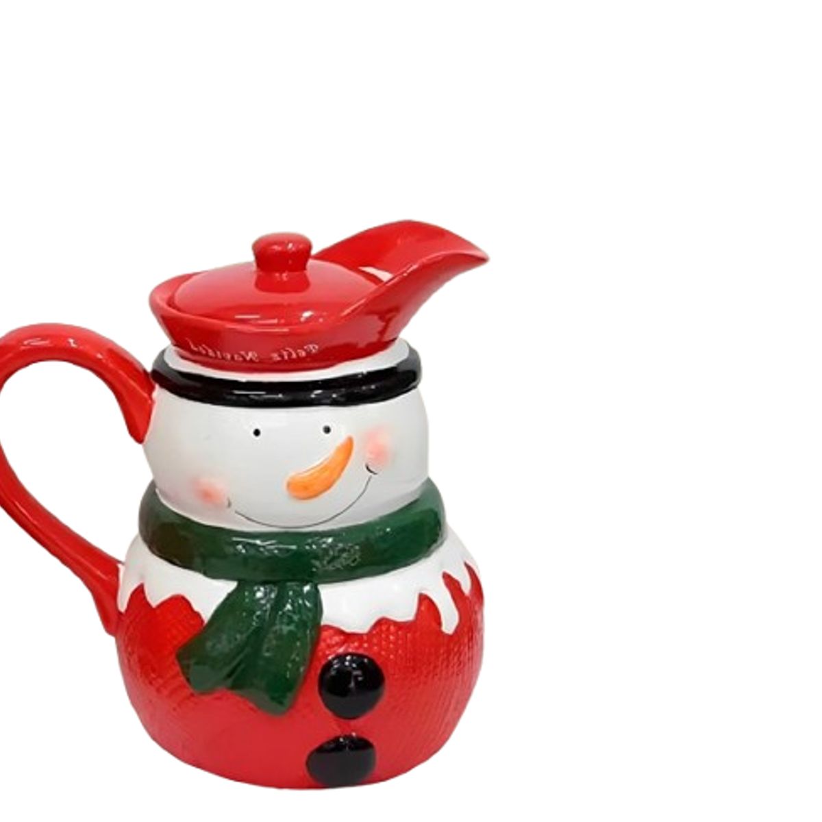 GENERICO - Jarra Navideña con diseño Muñeco de Nieve