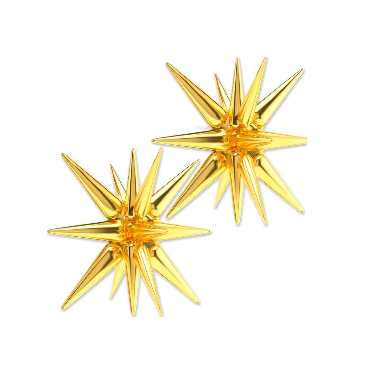 GENERICO - 6  Globos Estrella  Mágica Explosiva 40cm DORADO