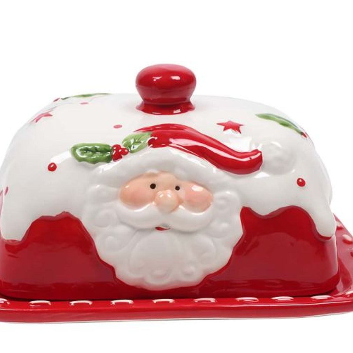 GENERICO - Mantequillera Navideña de Papa Noel