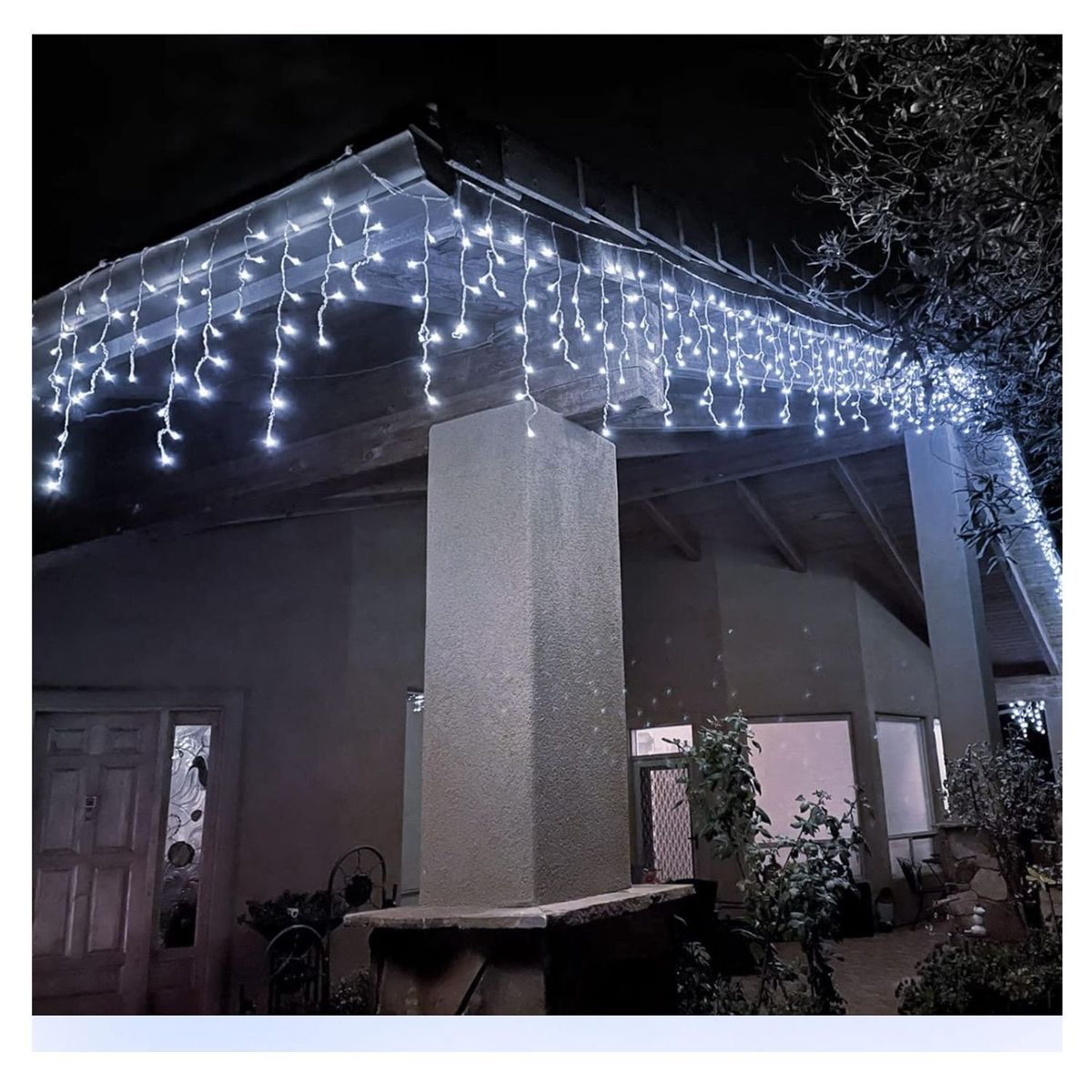 ARTEZA - Guirnalda solar de 18 metros 600 Luces led de Cascada