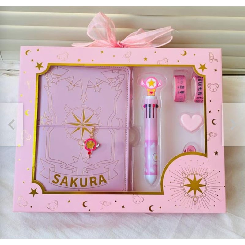 GENERICO - CUADERNO SAKURA EN CAJA CON ACCESORIOS