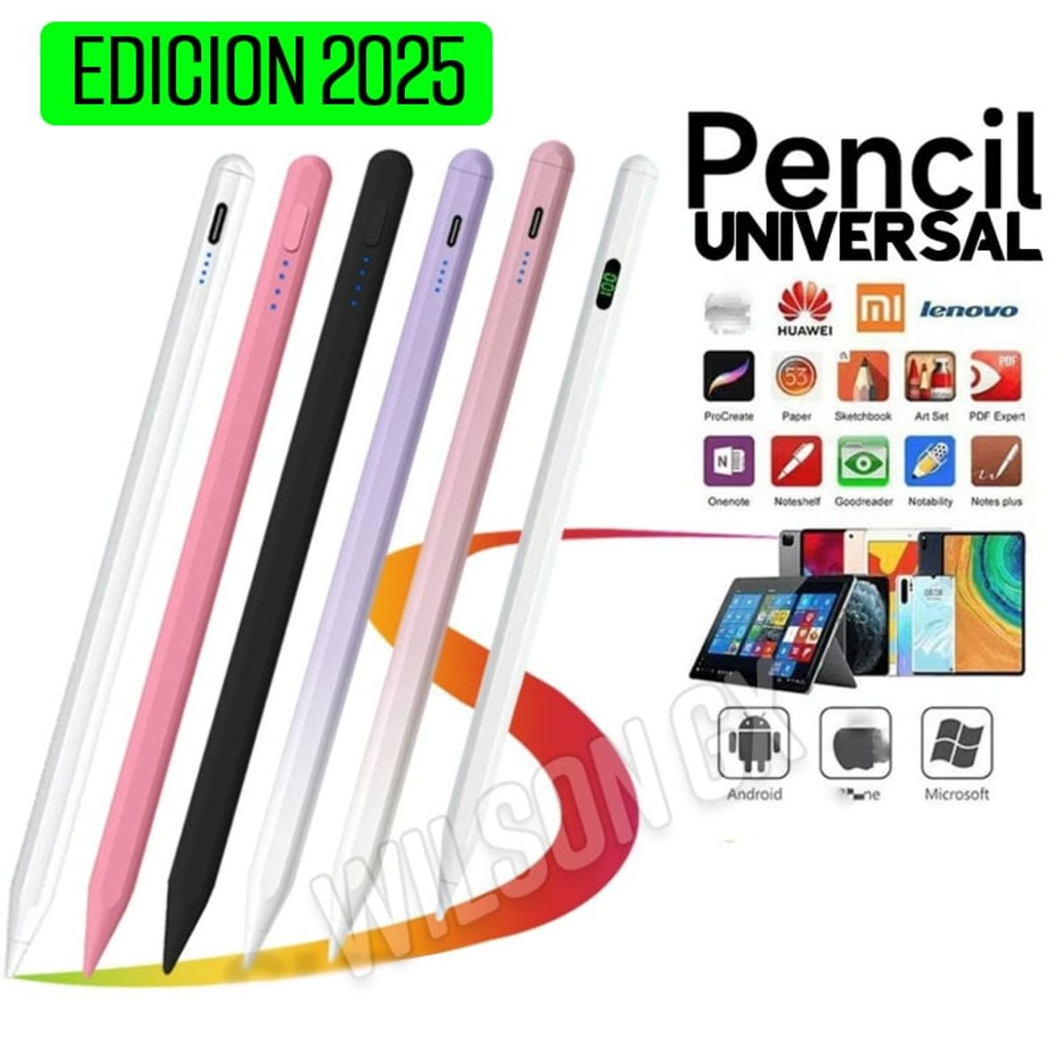 GENERICO - Lápiz Generico Touch Optico para Tablet iPad Lapicero Android IOS