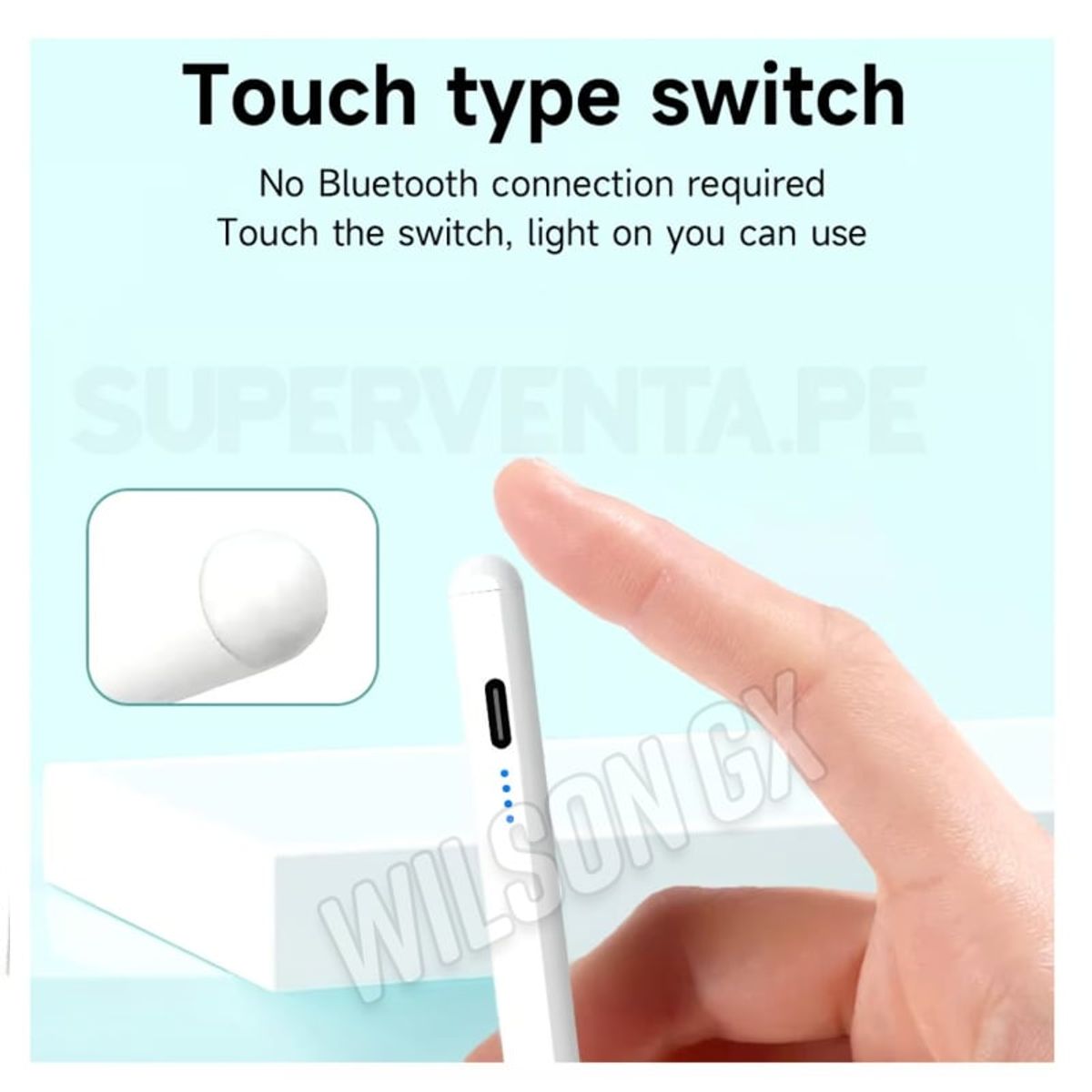 GENERICO - Lápiz Generico Touch Optico para Tablet iPad Lapicero Android IOS