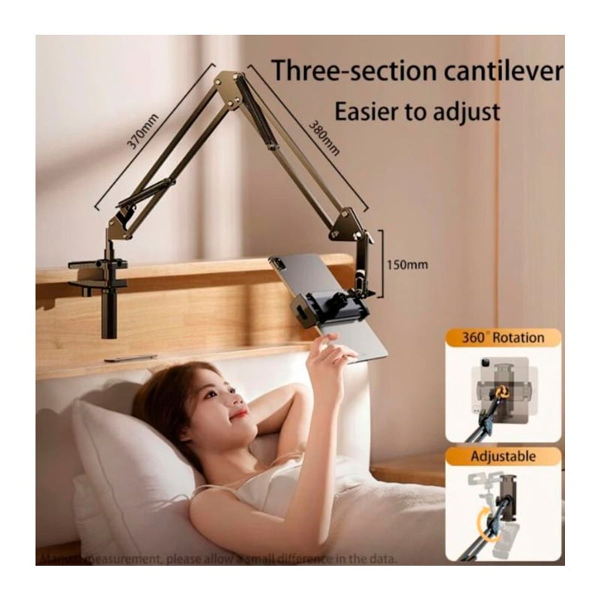 GENERICO - Soporte Brazo Movible para Tablet y Celular Metalico Ajustable