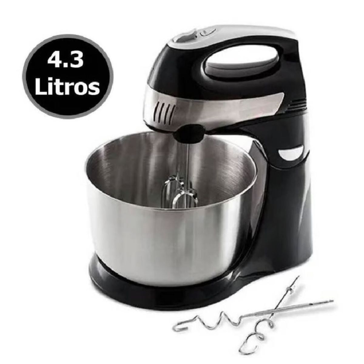 PRIMA - Batidora de Mano y Pedestal 300 Watts - Negro