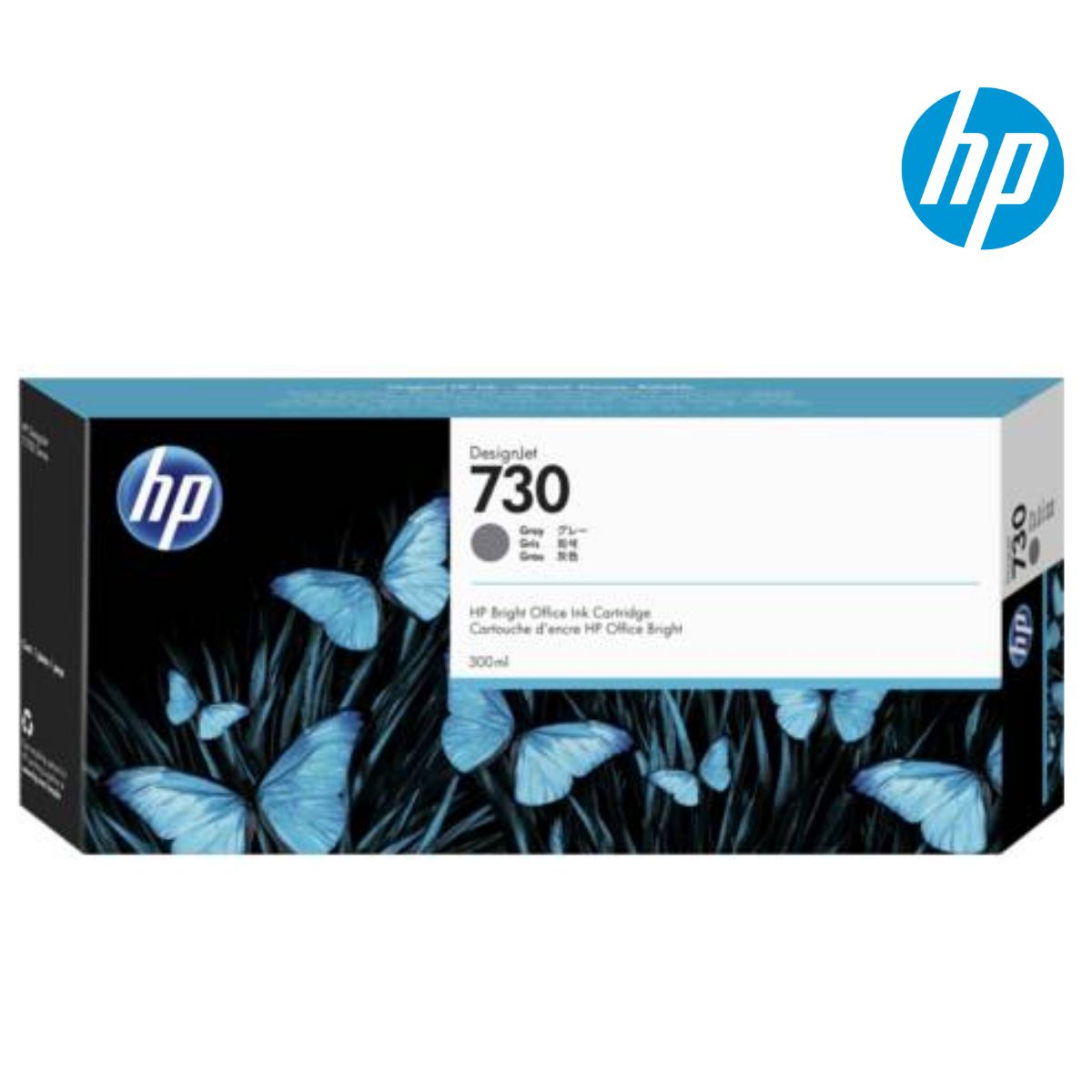 HP - Cartucho de Tinta HP 730 Gris Original de 300 ml