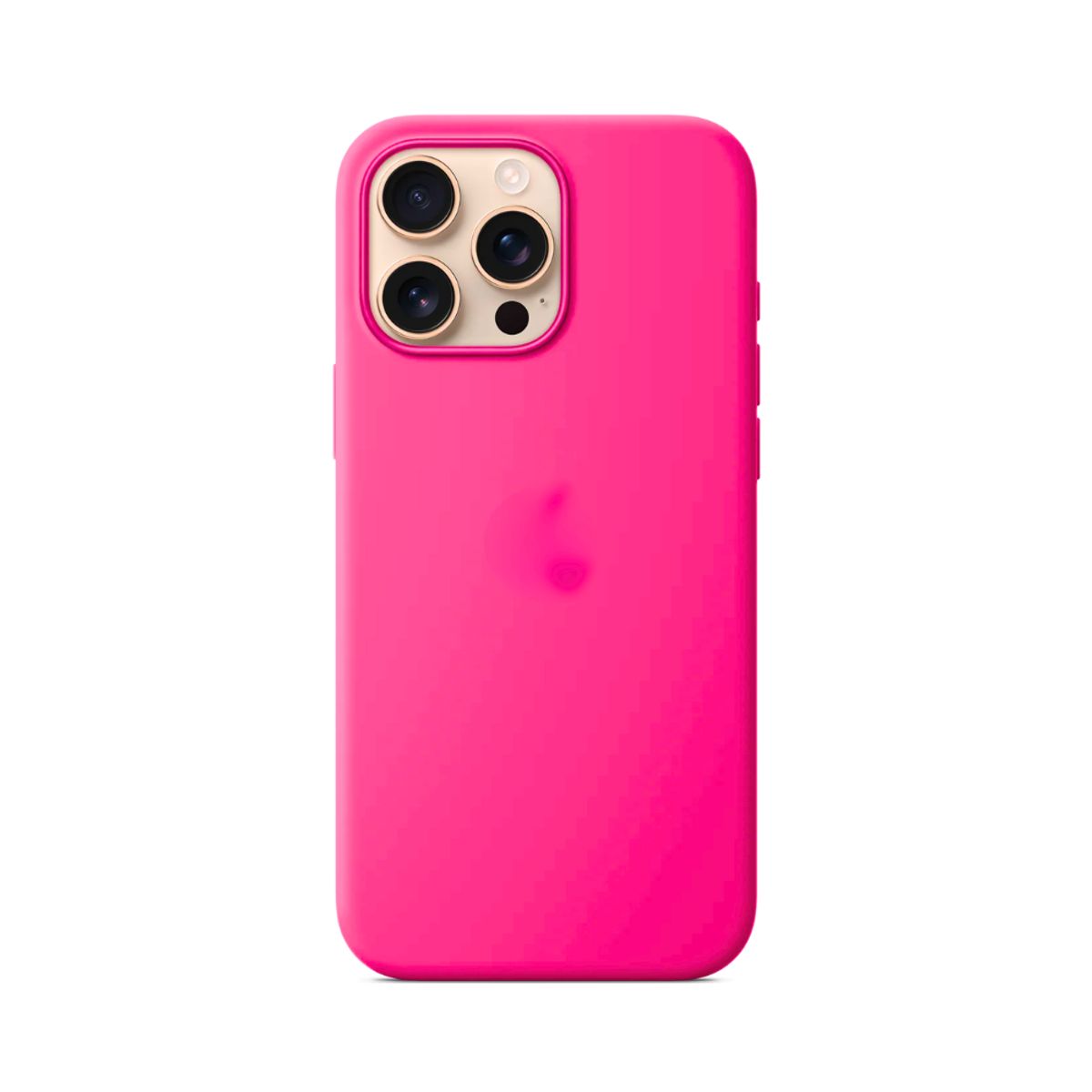 GENERICO - Case para Iphone 15 Pro con logo, protector de silicona color Pink