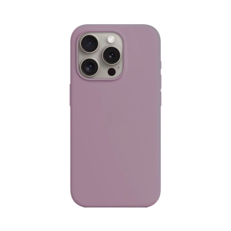 GENERICO - Case para Iphone 15 Pro con logo, protector de silicona color aceituna