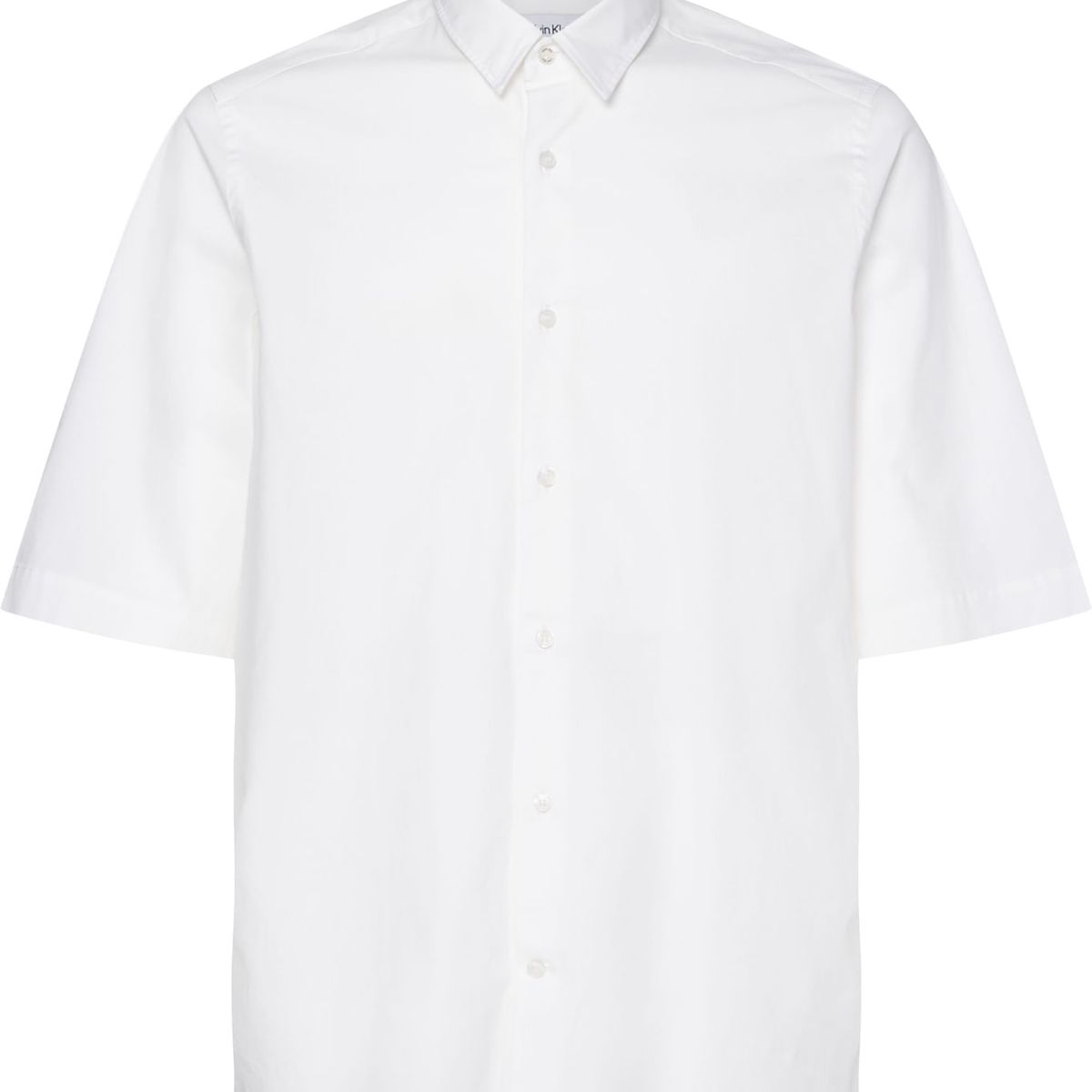CALVIN KLEIN - CAMISA MANGA LARGA   STRETCH POPLIN SHORT SLEEVE CK