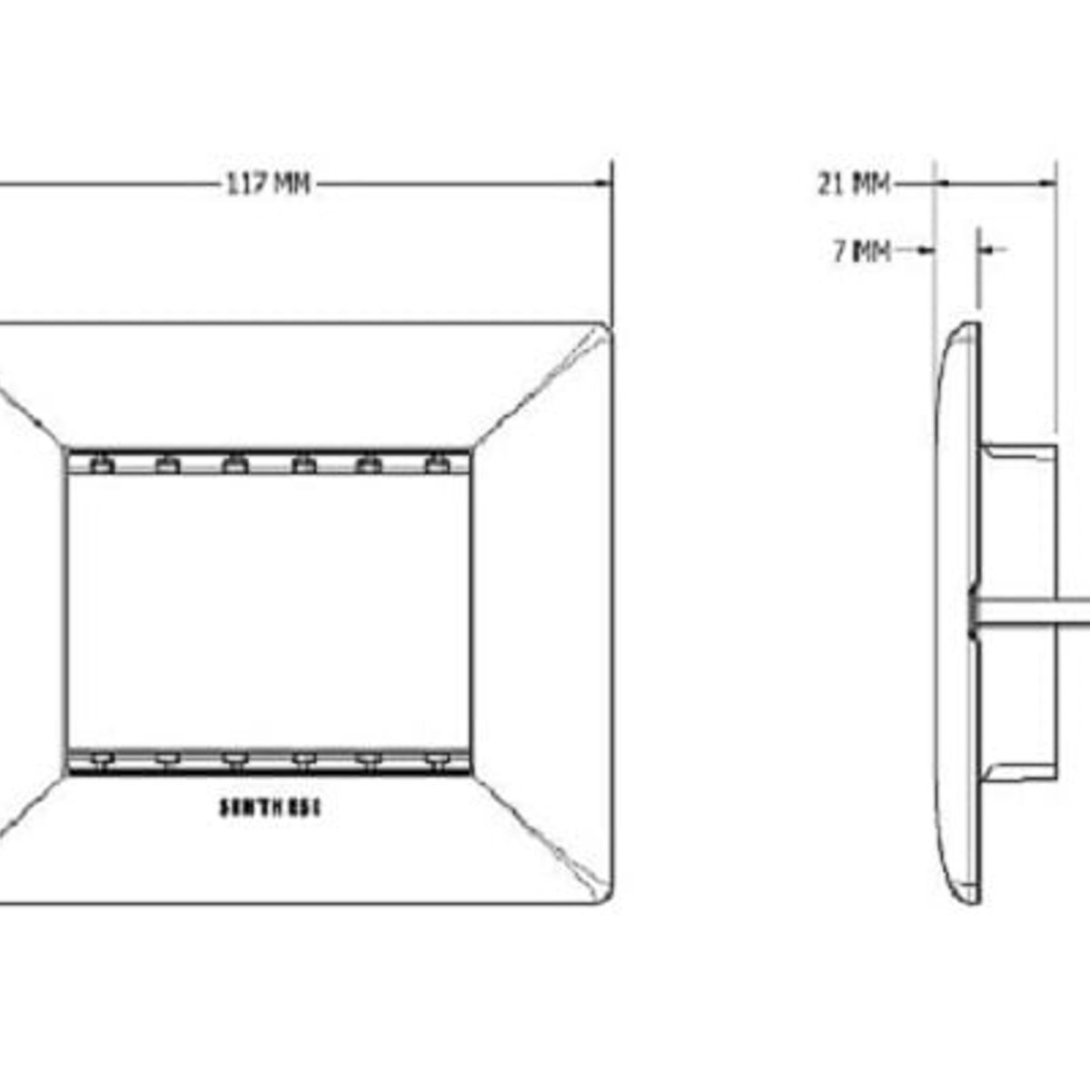 SINTHESI - PLACA CIEGA S22 BLANCO SINTHESI