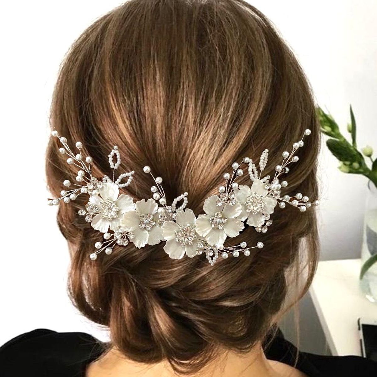 ANADE HANDMADE - TOCADO TIARA ACCESORIO PARA NOVIA