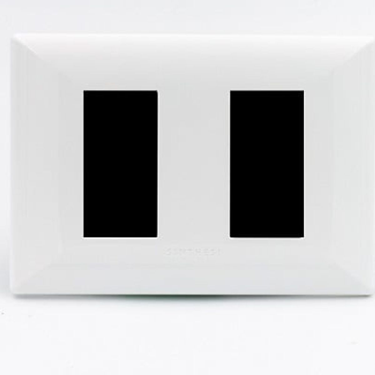 SINTHESI - PLACA DOBLE DE 2 ESPACIOS S22 BLANCO SINTHESI