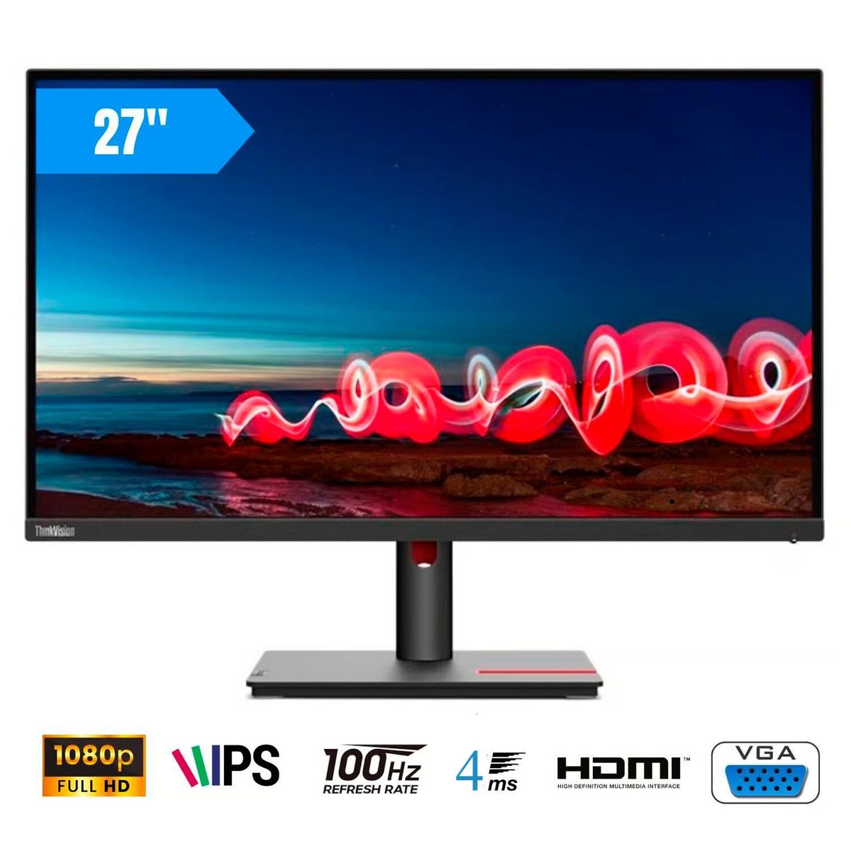 LENOVO - Monitor Lenovo ThinkVision S27i-30 27" WLED IPS FHD 1920 x 1080