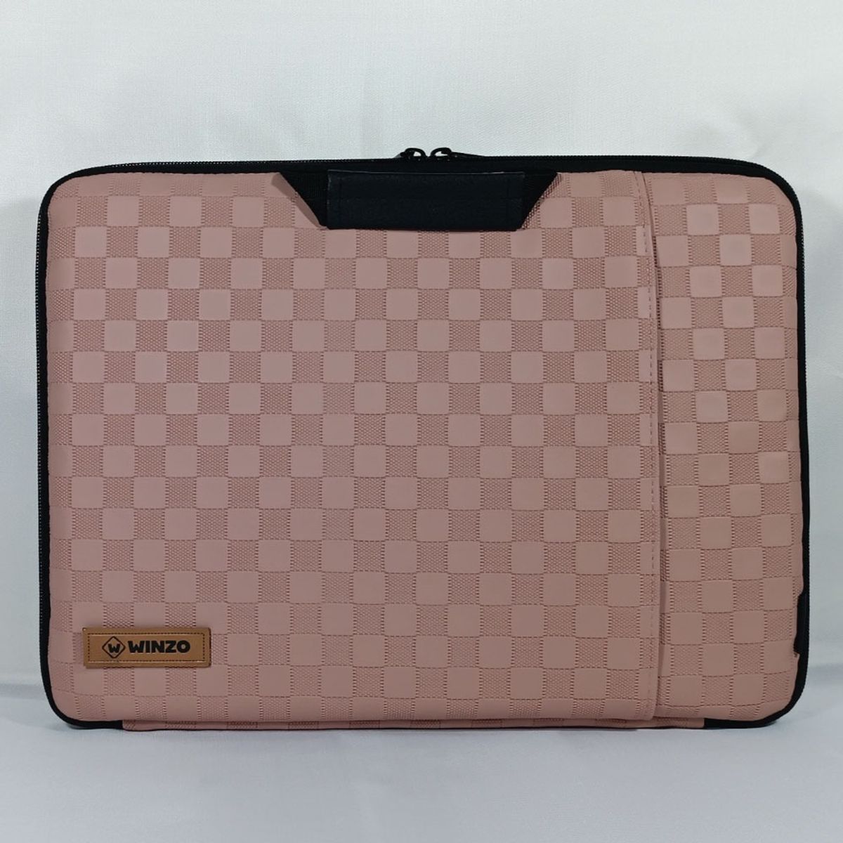 GENERICO - FUNDA PARA LAPTOP DE 15.6 PULGADAS COLOR ROSA CLARO DOBLE CIERRE