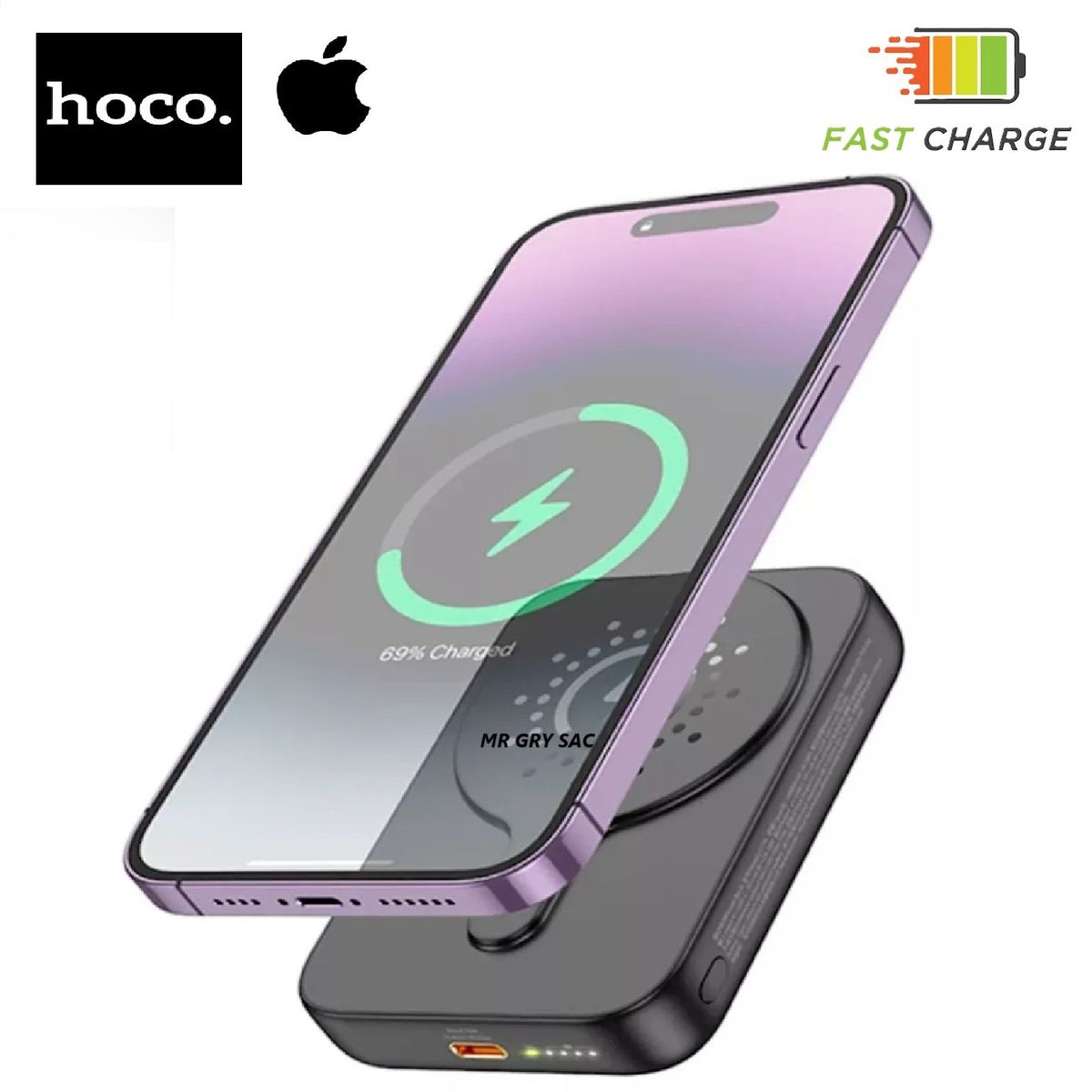 HOCO - Cargador Inalámbrico Hoco 20W Carga Rápida 5000mAh J117