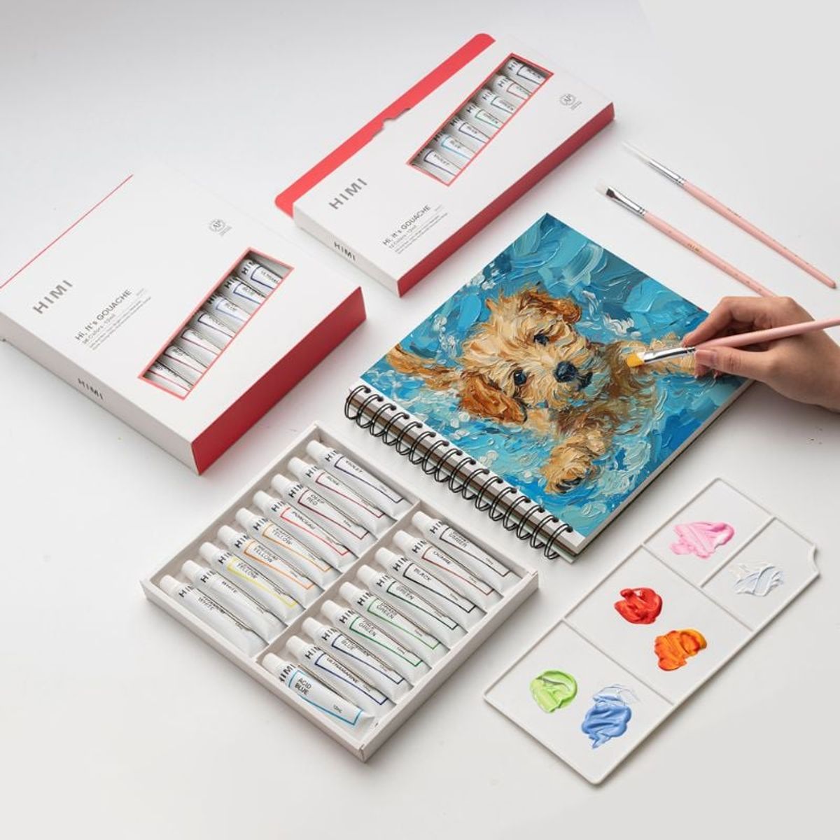 GENERICO - Miya Himi Gouache en tubo Nueva Visión Set 24 colores12ml