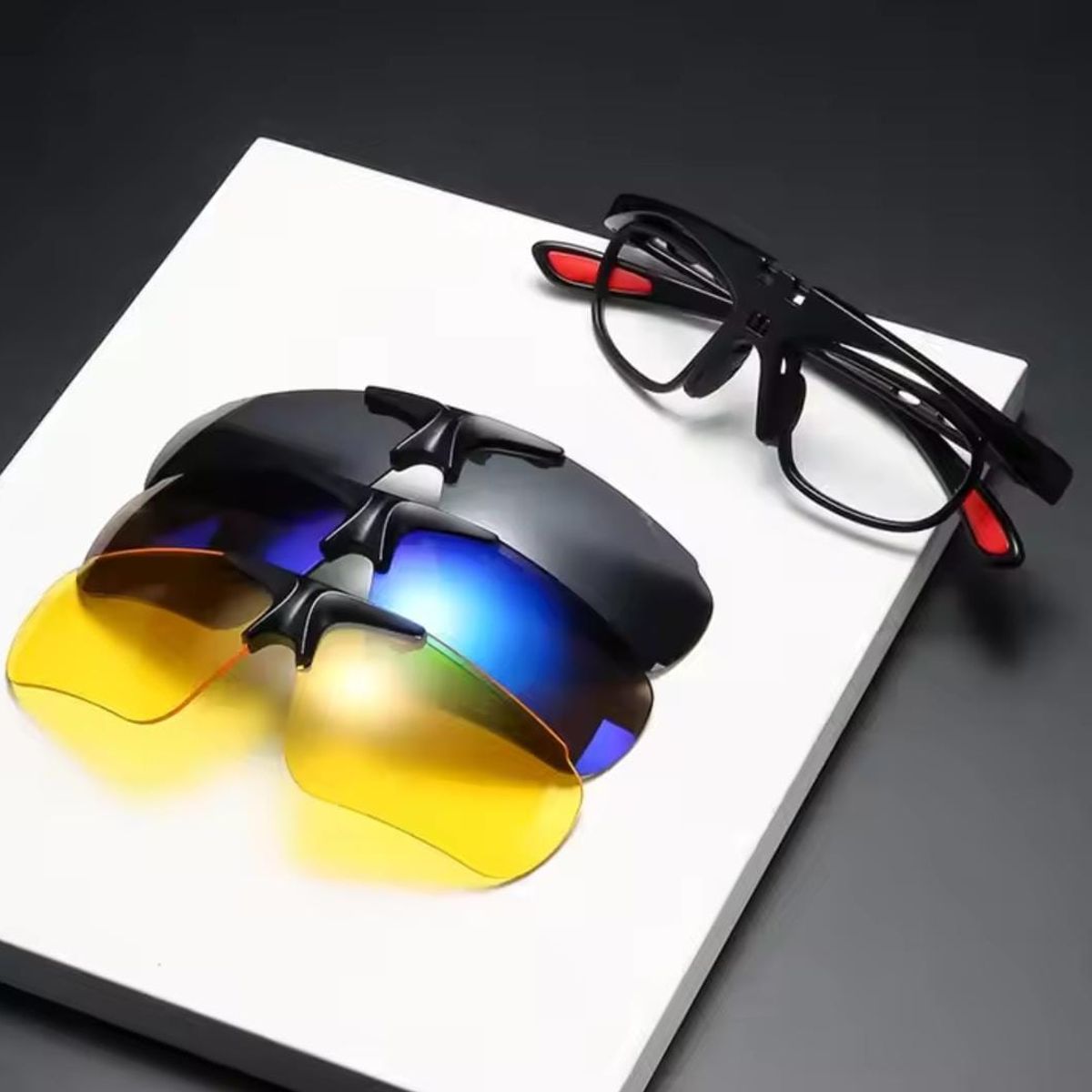 GENERICO - Gafas de sol deportivas 3 en 1 para hombre.