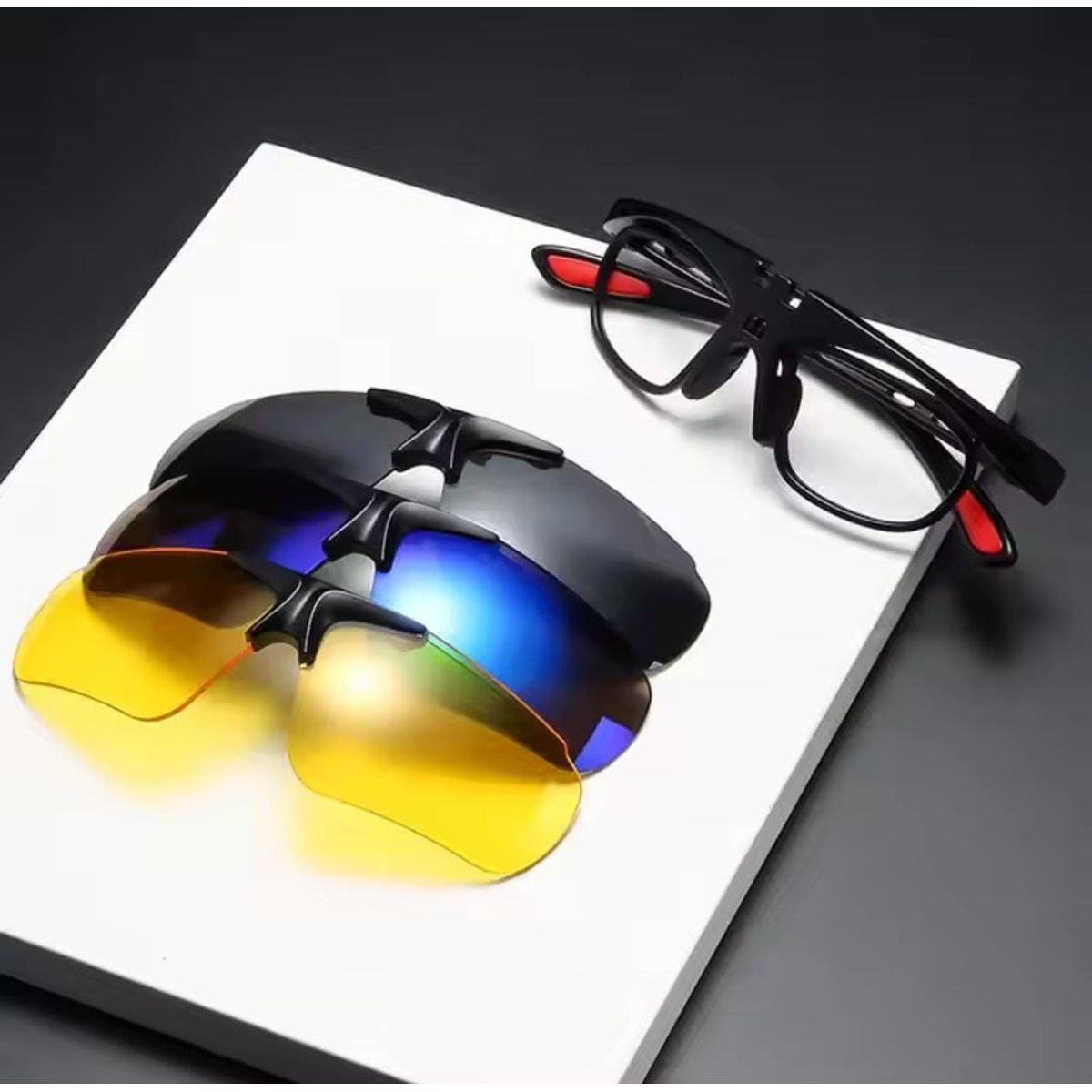 GENERICO - Gafas de sol deportivas 3 en 1 para hombre.