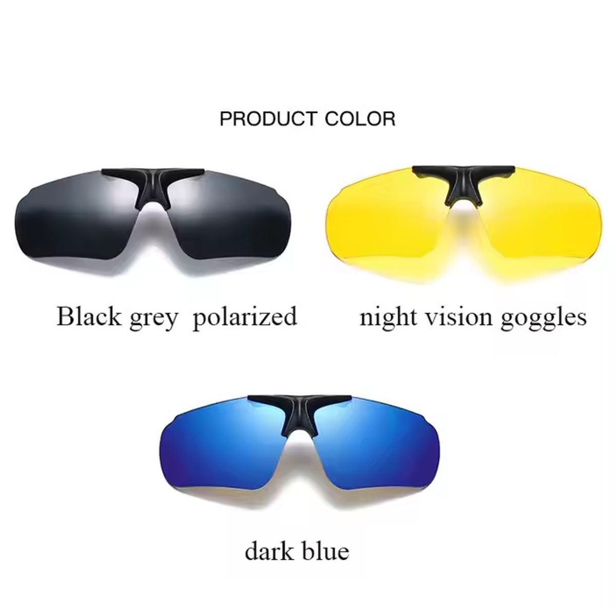 GENERICO - Gafas de sol deportivas 3 en 1 para hombre.