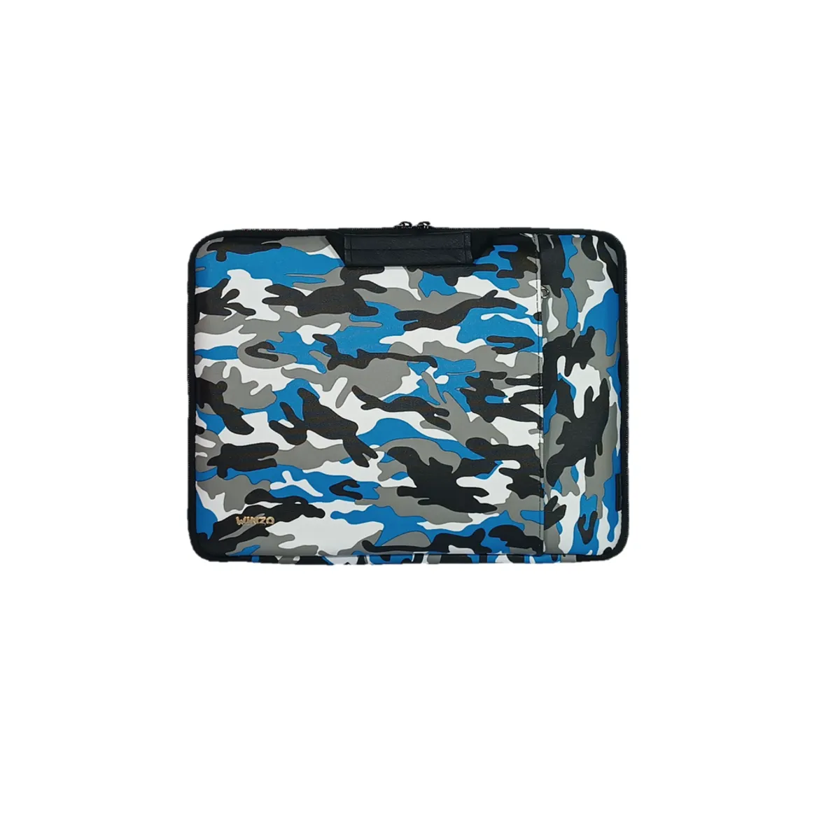 GENERICO - FUNDA PARA LAPTOP DE 15.6 PULGADAS CAMUFLADO AZUL CLARO DOBLE CIERRE