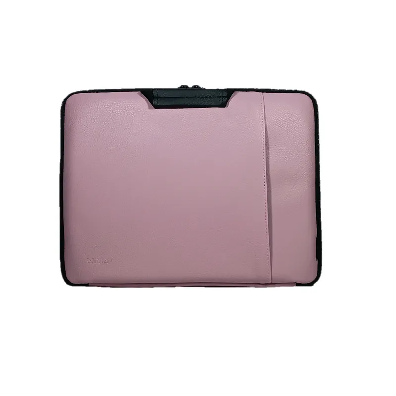 GENERICO - FUNDA PARA LAPTOP DE 15.6 PULGADAS COLOR LILA DOBLE CIERRE