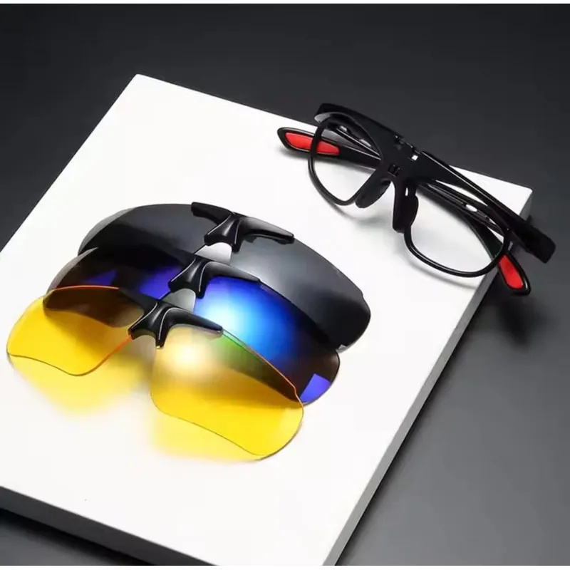 GENERICO - GAFAS DE SOL DEPORTIVAS POLARIZADOS 3 EN 1 PARA HOMBRE