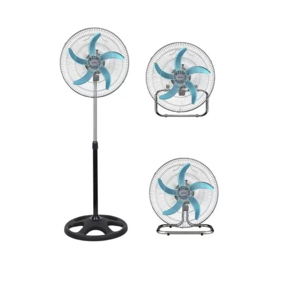 PREMIUM - Ventilador 3 en 1 Pie Pared Mesa 18"  Pulgadas 65W