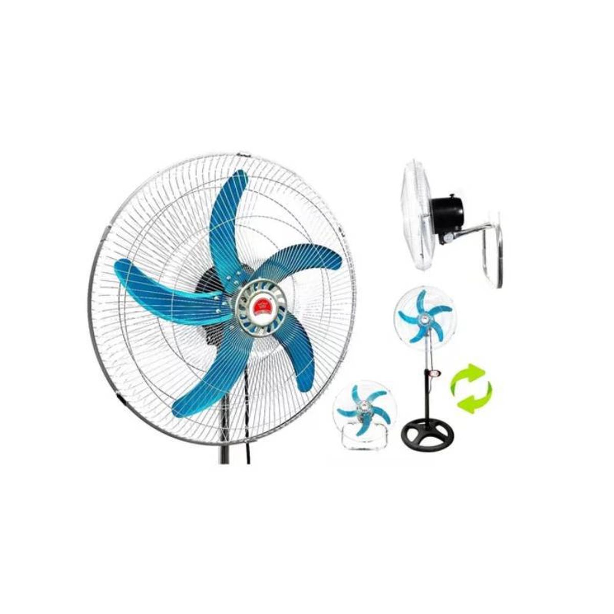 PREMIUM - Ventilador 3 en 1 Pie Pared Mesa 18"  Pulgadas 65W