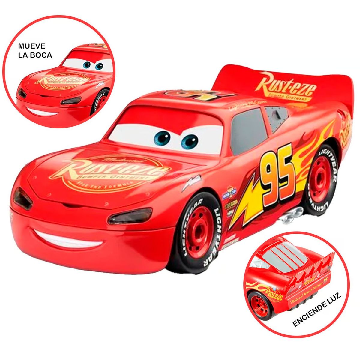 DISNEY - Juguete Vehículo cars Rayo McQueen con Control Remoto