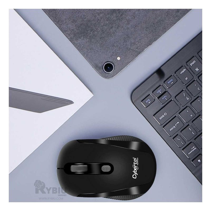 GENERICO - Mouse Minimalista y Practico M207 Negro Y+Regalo Agendita