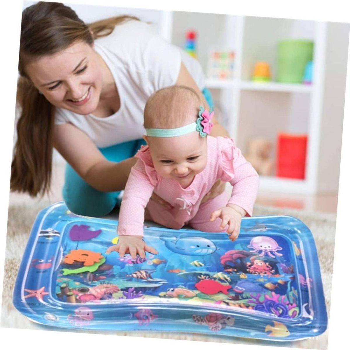 GENERICO - PISCINA ALFOMBRA DE AGUA ESTIMULACIÓN PARA BEBÉ 60 x 50cm