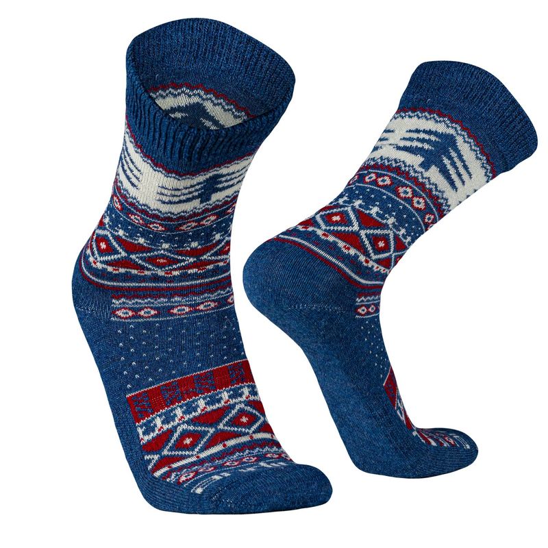 SILVERA NANOTECH - Medias navideñas mujer hombre de alpaca merino bambu calcetines navideños casuales térmicas