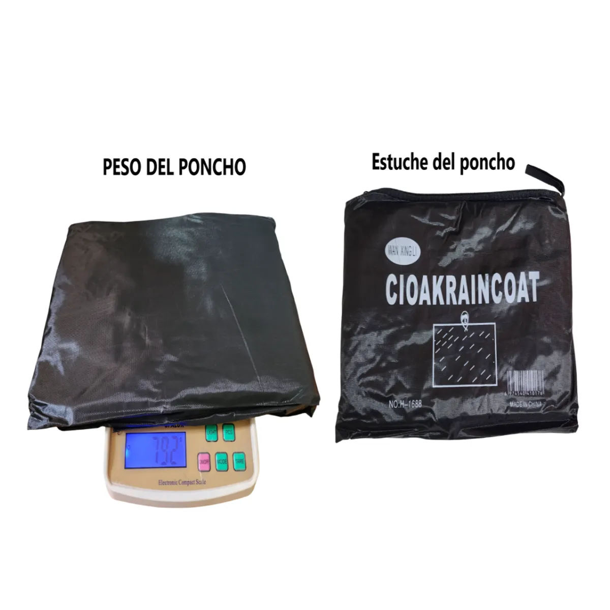 GENERICO - Poncho Impermeable grueso pesado de alta calidad