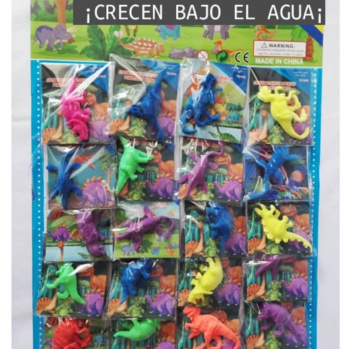 GENERICO - Animalitos Crece En Agua Set X 24 Unidades Dinosaurios
