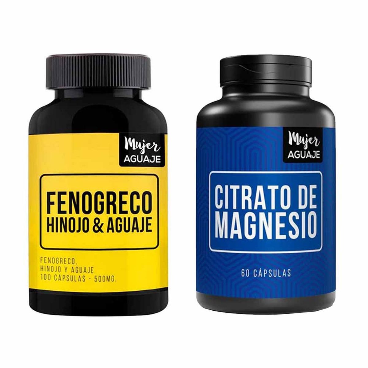 MUJER AGUAJE - Citrato de Magnesio 60 Cápsulas + Fenogreco Hinojo & Aguaje Cápsulas
