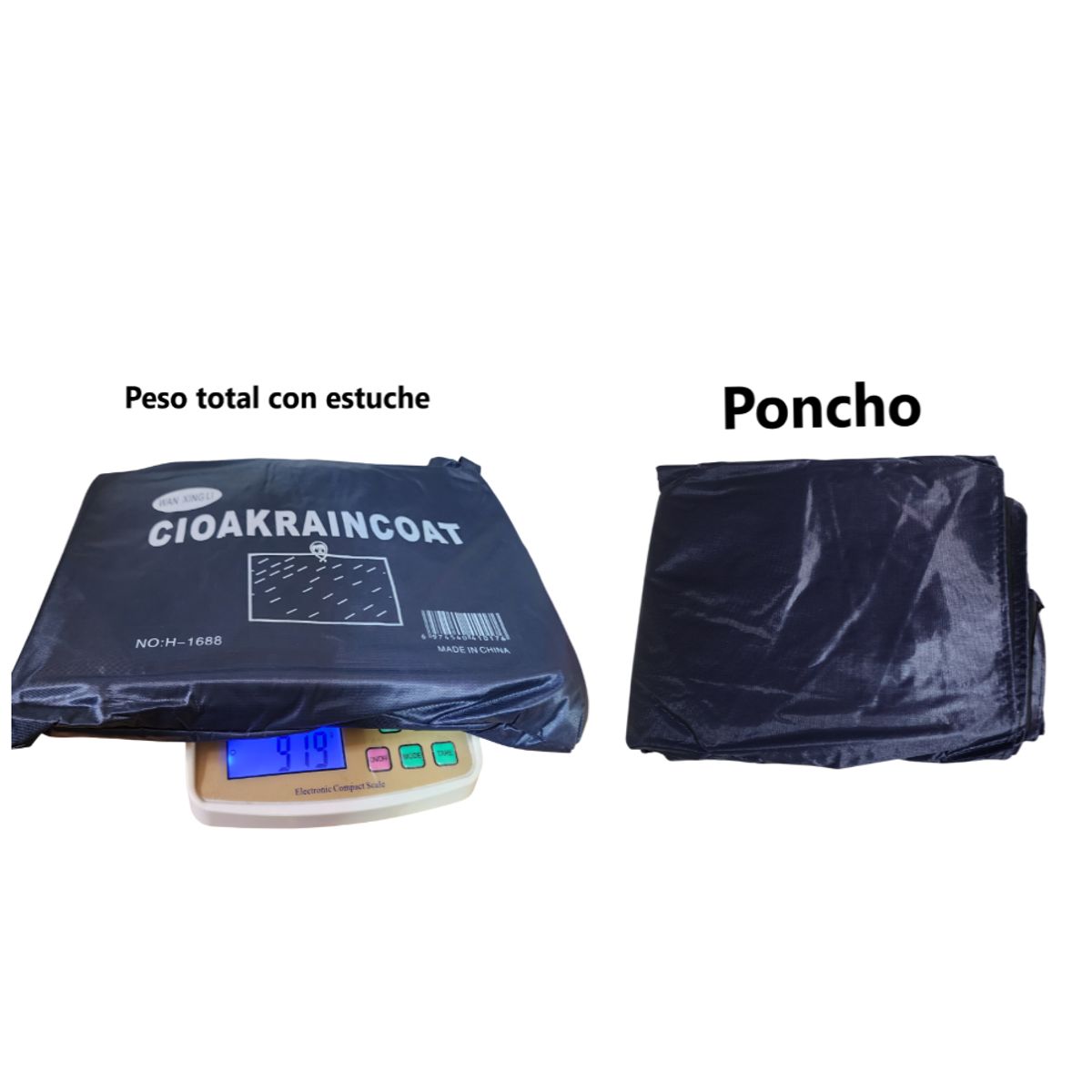 GENERICO - Poncho grueso pesado de alta calidad Impermeable
