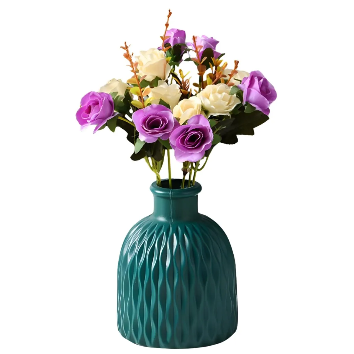 ELMEJORPRECIO - Florero Decorativo Modelo Zen Azul Nórdico