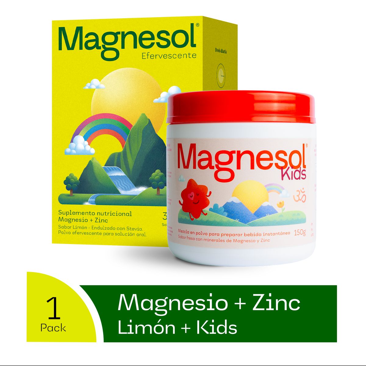 MAGNESOL - MAGNESOL KIDS + MAGNESOL LIMÓN