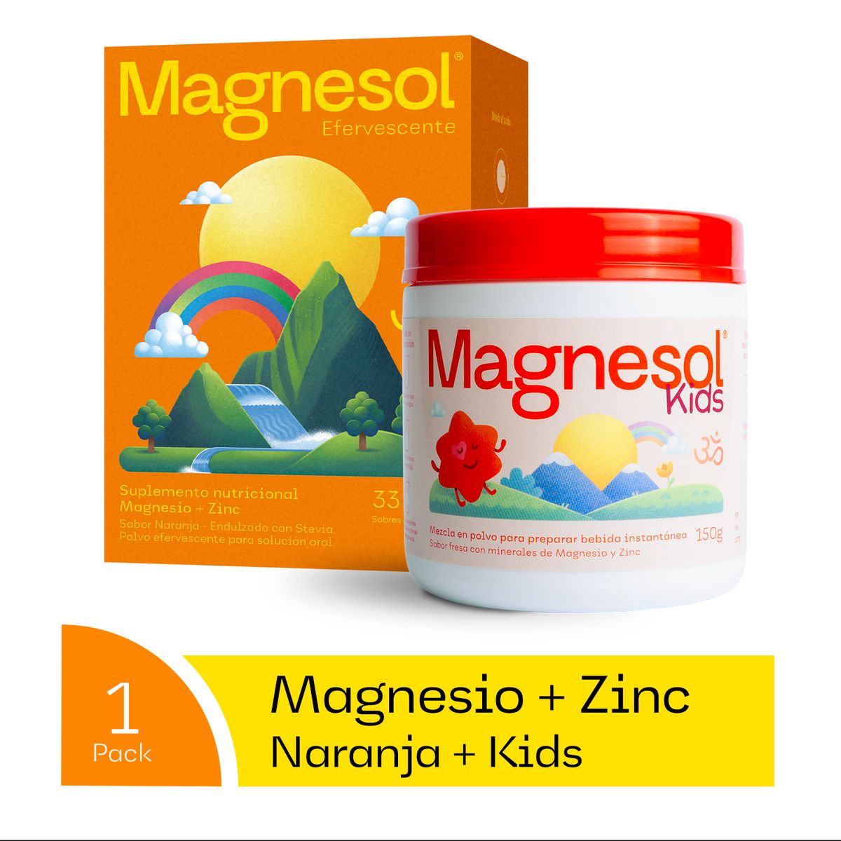 MAGNESOL - MAGNESOL KIDS + MAGNESOL NARANJA