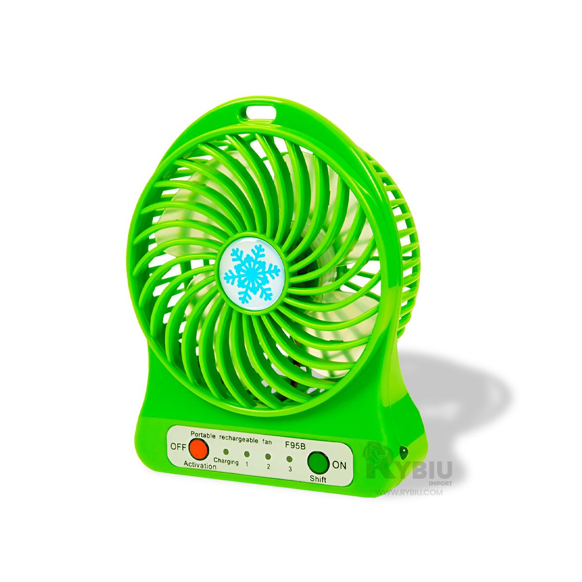 GENERICO - Ventilador Mini Portatil Fresco y Compacto en Color Verde
