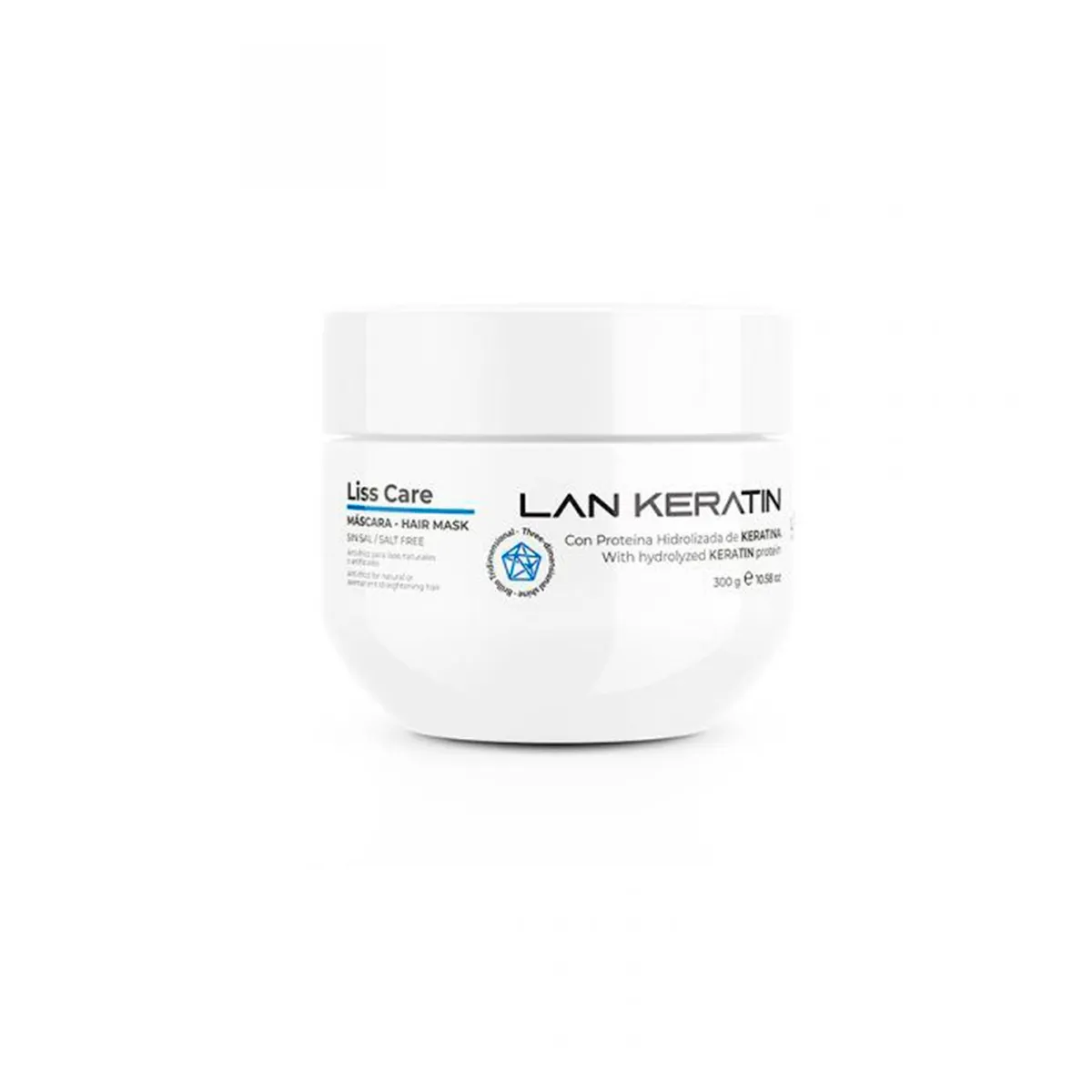 LANOSTERIN - Máscara Lan Keratin Liss Care Pote X 300 Gr