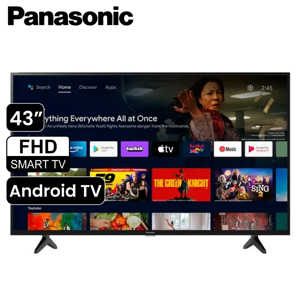 PANASONIC - Televisor Panasonic LCD FHD Smart 43 TC-43MS600P